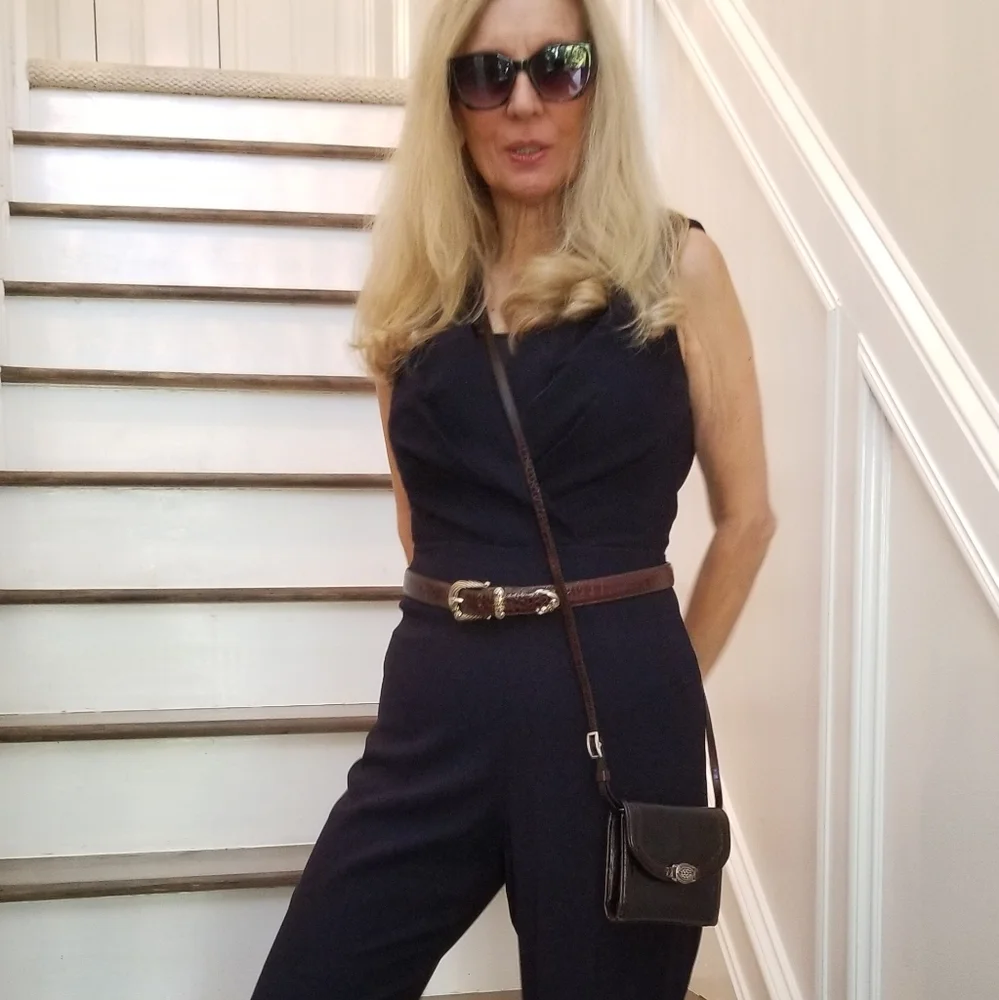 Brighton Mini Crossbody Wallet and NWOT Brown Leather Belt, ML, $55